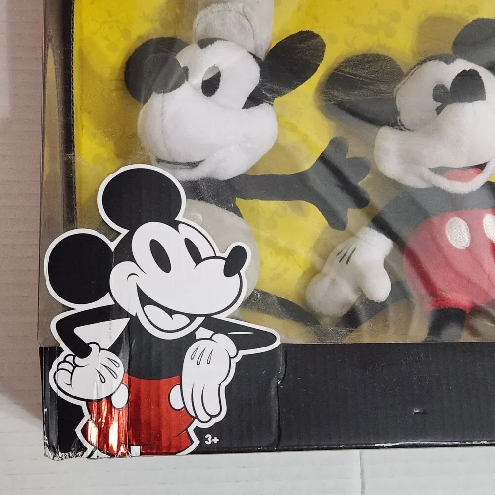 Disney Mickey Mouse 90th Anniversary Plush 6 Pack Box Set Through Years Complete